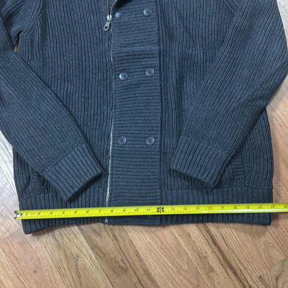 NEW Vintage 2011 express chunky double breast button knit heavy sweater XL gray - Picture 9 of 12